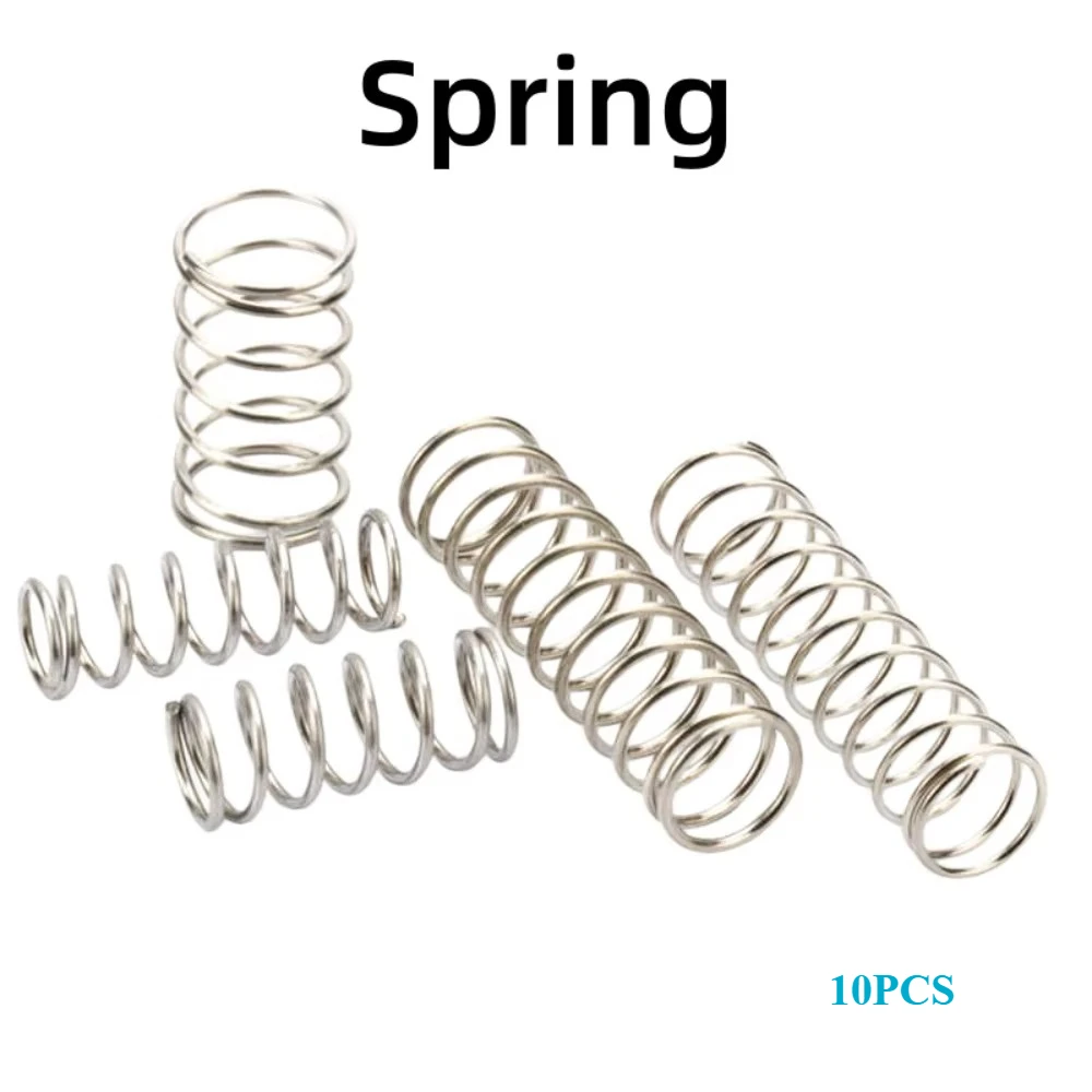 10PCS 0.2mm Wire SS Micro Compression Springs OD 1.5-4mm L=5-50mm Small Pressure Return Springs for Repairs&DIY Projects