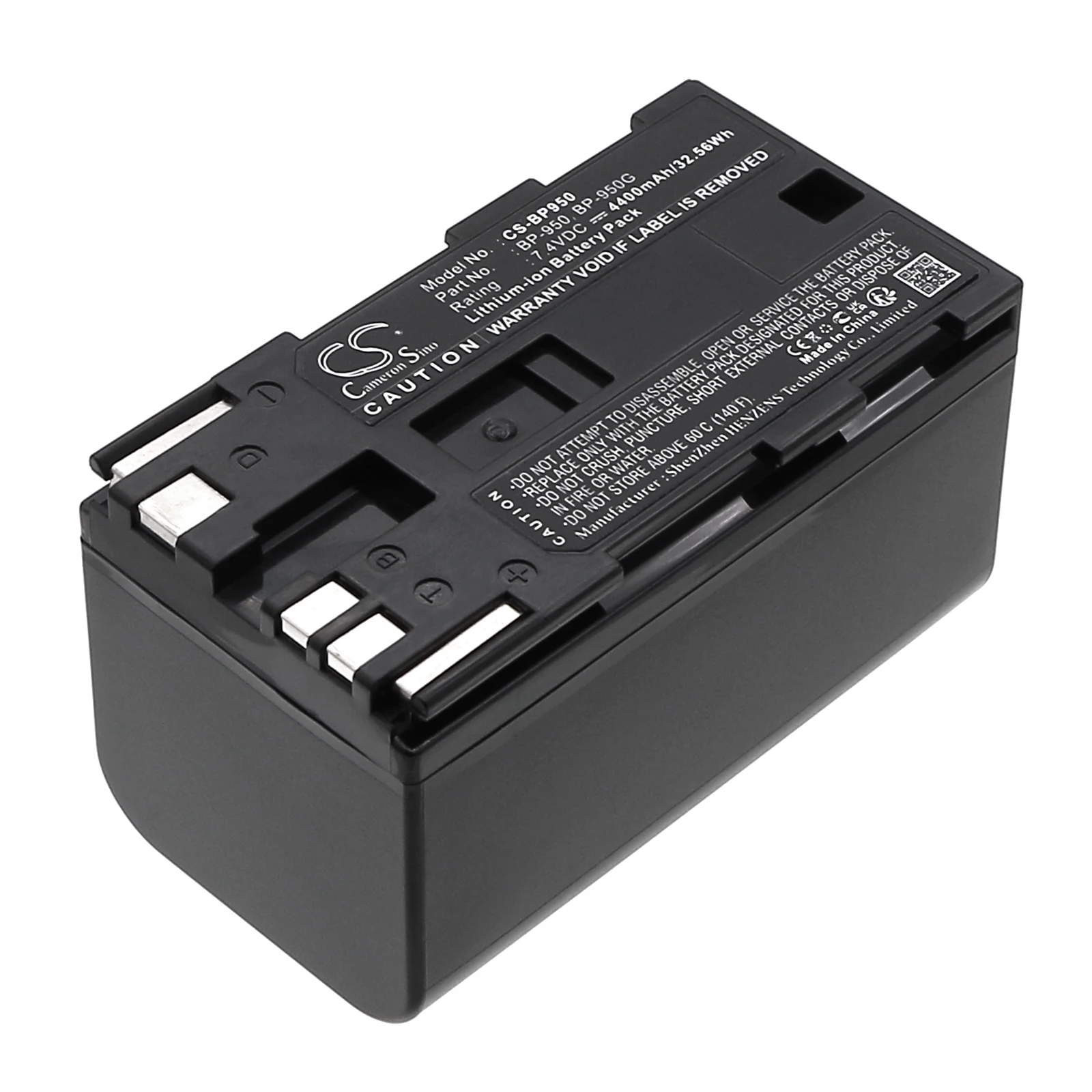 

Li-ion Camera Battery for Canon | 7.4V, 4400mAh | Compatible Model: V50Hi, FV500, Vistura, V75Hi, MV20, G45Hi, XL H1S, V500, FV1