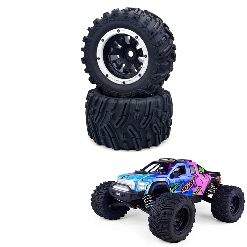 MX-07 2 pz 188mm pneumatico ruota pneumatico 8752 8753 per ZD Racing MX-07 MX07 MX 07 1/7 RC ricambi auto accessori, argento