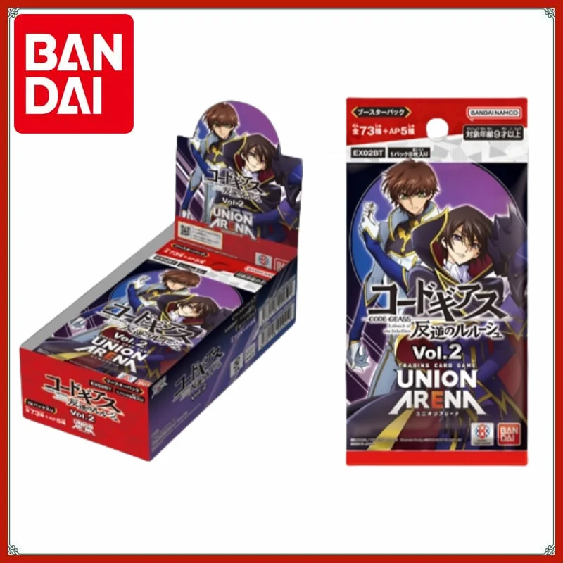 

Original Bandai UNION ARENA Cards TCG Trading Game The Realm of Fighting Japanese EX02BT Rebellious Lelouch Replenish Bag