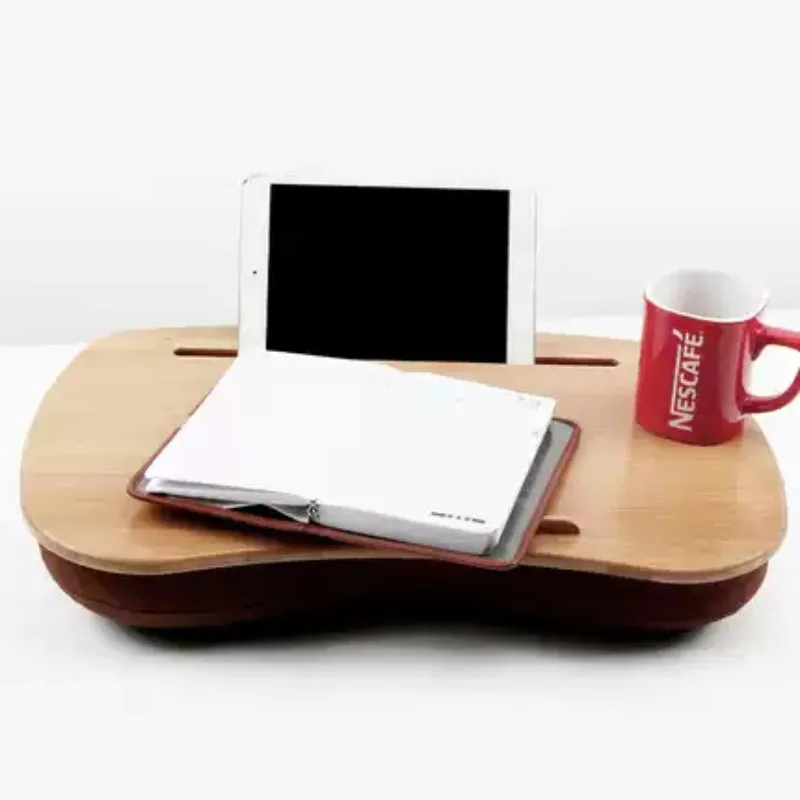 Magnetic Snap-On Lap Desk Memory Foam Cushioned Laptop Tray Ergonomic Study Table for Bed/Couch/Dorm
