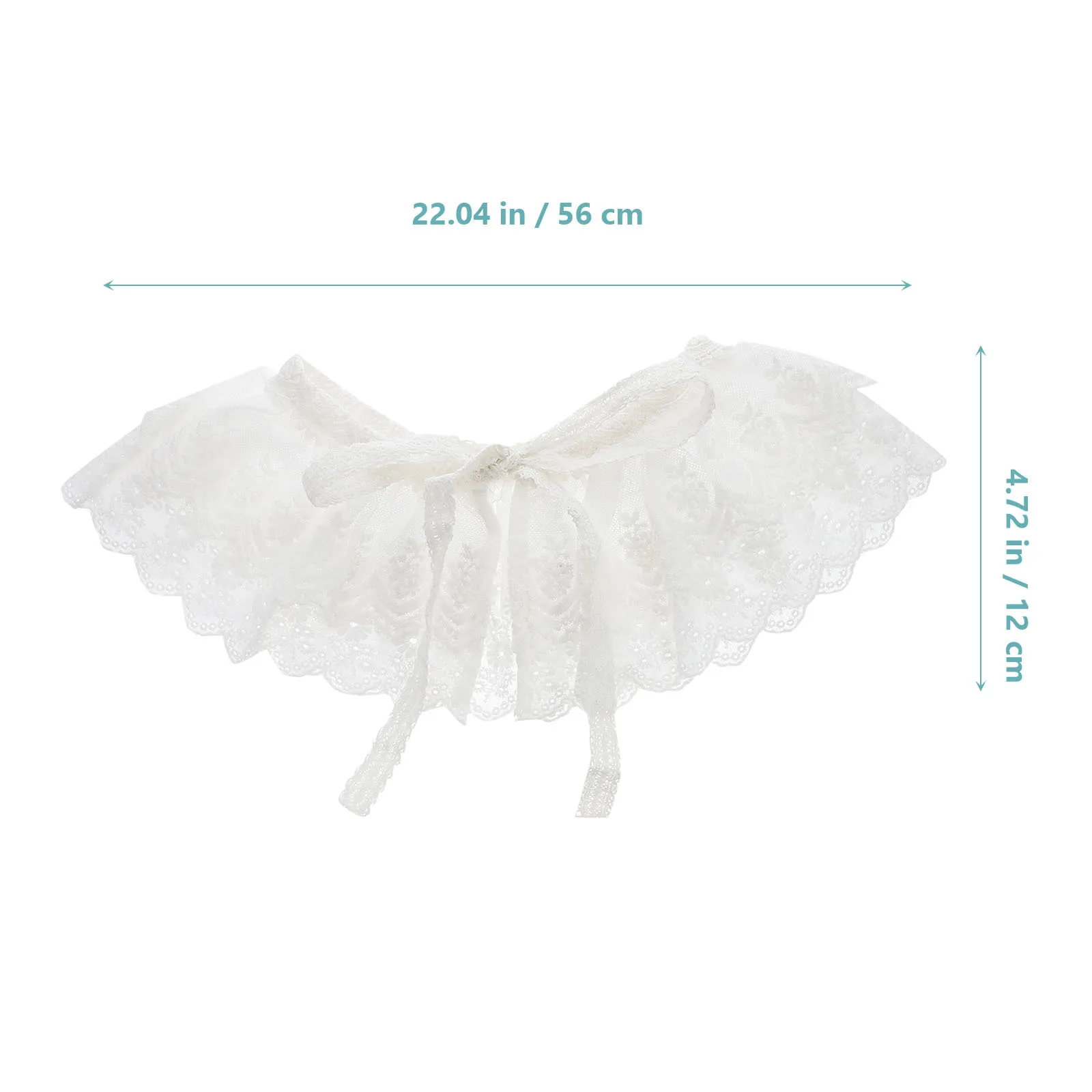 1 قطعة خمر مطرزة وهمية طوق خفيفة الوزن القطن كاذبة قميص طوق للنساء أنيقة Bowknot تصميم الملابس الإكسسوارات