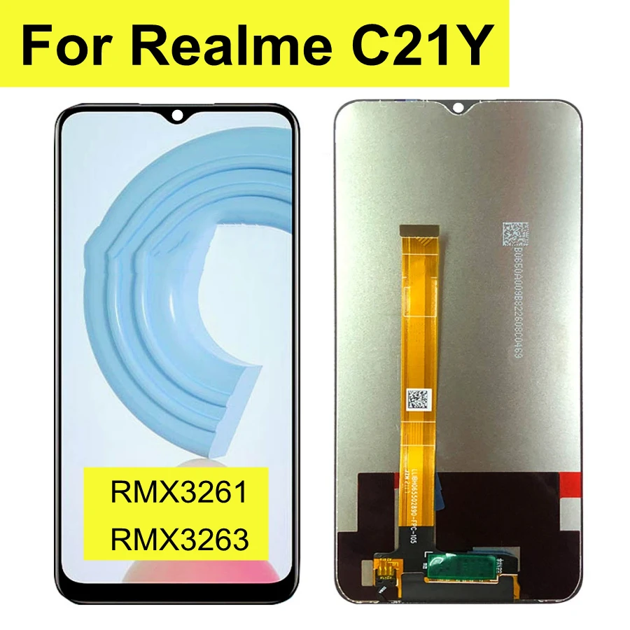 

6.5" For OPPO Realme C21Y LCD Display Touch Screen Digitizer Assembly RMX3261 RMX3263 for Realme C21Y LCD