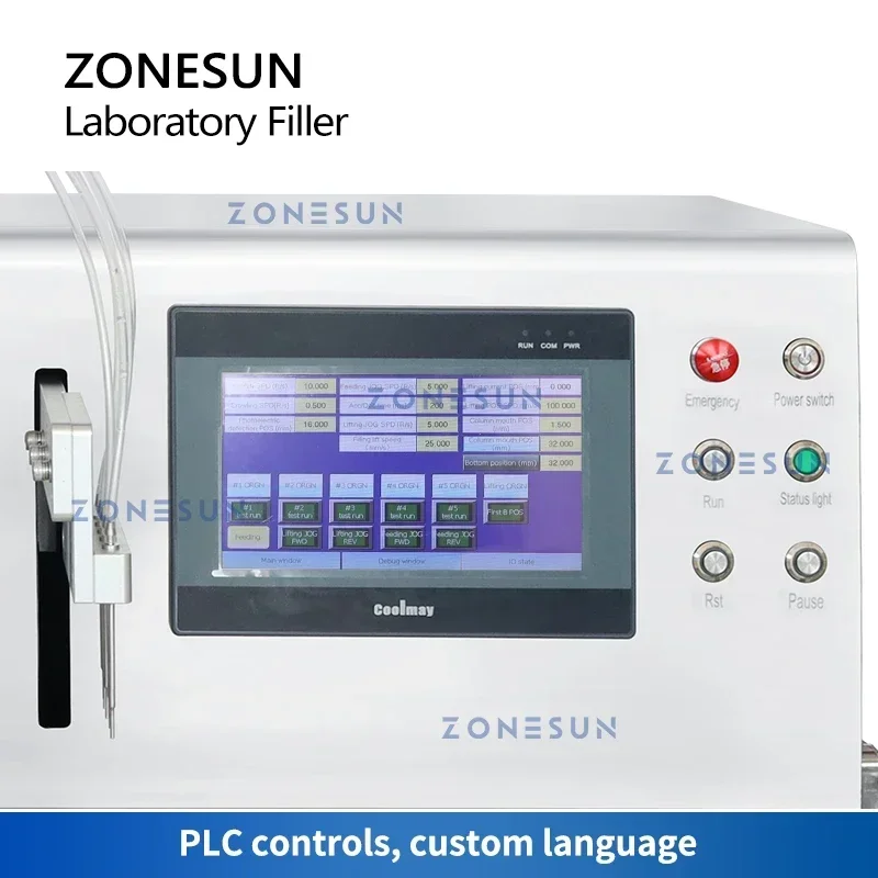 ZONESUN التلقائي حشو ZS-YTCPD5 السيراميك المكبس مضخة كاشف التدفق الصغير Assay عدة مختبر معدات التفتيش القياسية