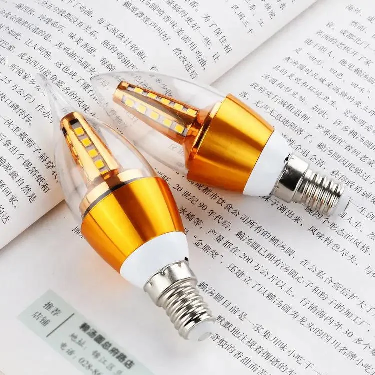 3W 5W 7W LED Candle Light E14 E27 Screw Base LED Flame Shape Lamp Warm/Cool White/Tricolor LED Corn Light for Home Decor 220V