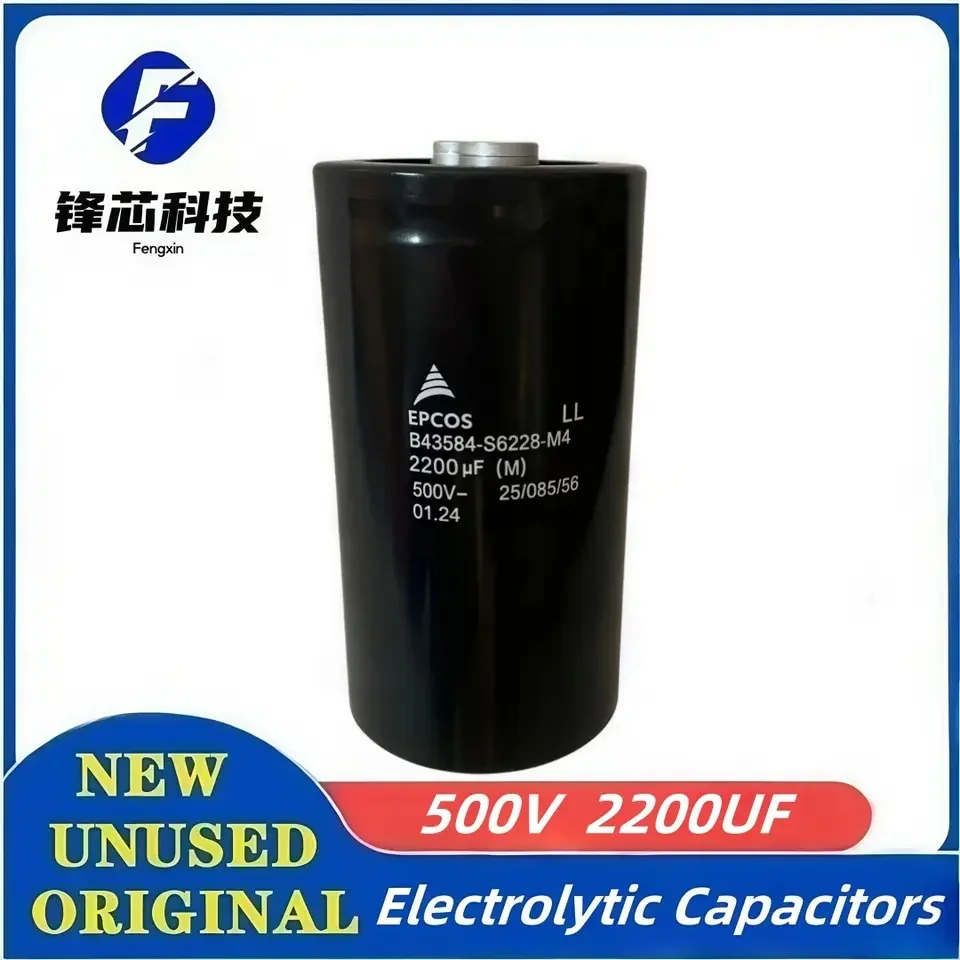 

500V 2200UF EPCOS Aluminum Electrolytic Capacitor Inverter Welder 500V2200UF Screw Foot Bolt Capacitor