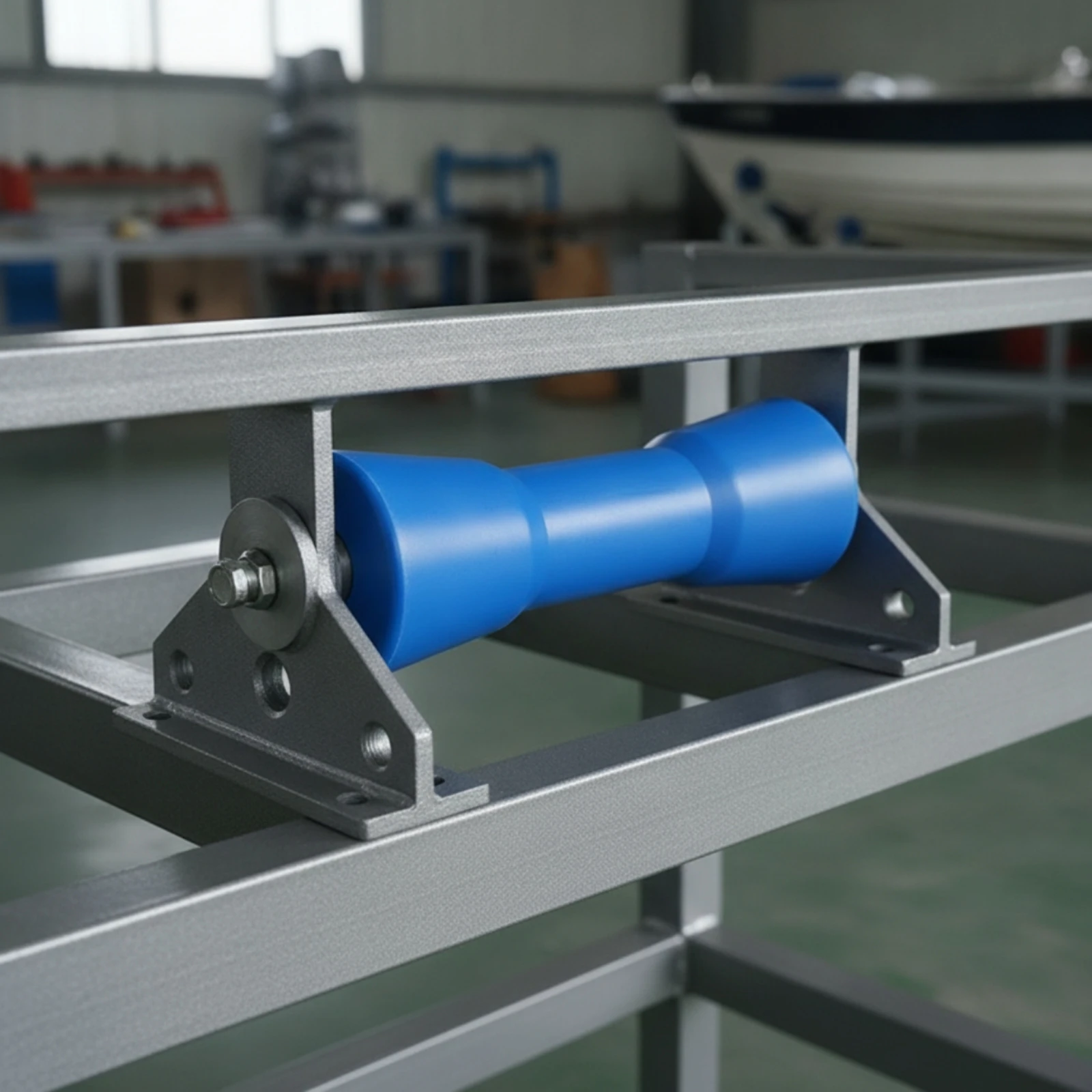 Rouleau de quille anti-rayures pour remorque de bateau, robuste et lisse