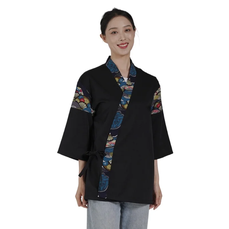 Japanese Cuisine Clothes Sushi Kimono,Korean-style Restaurant Chef Costume Embroidery