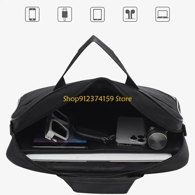 Bag computadora portátil G5AE Bolsa mensajero liviano 15.6 pulgadas Bolsa computadora para negocios trabajo