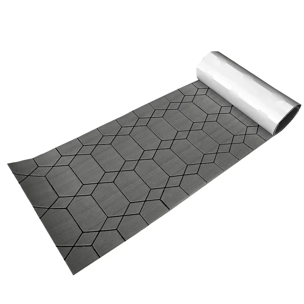 2400x550x5mm EVA Foam Vloer Pad voor Jacht Boot Accessoire Zelfklevende antislipmat Voertuig Pad Hexagon Faux Teak dekblad mat