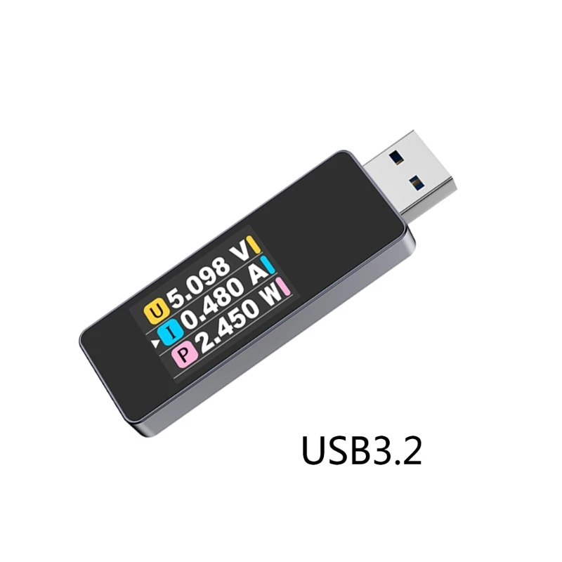 USB 3.2 Current Tester Detector 4-30V 0-3A 0-90W 10Gbps Detector