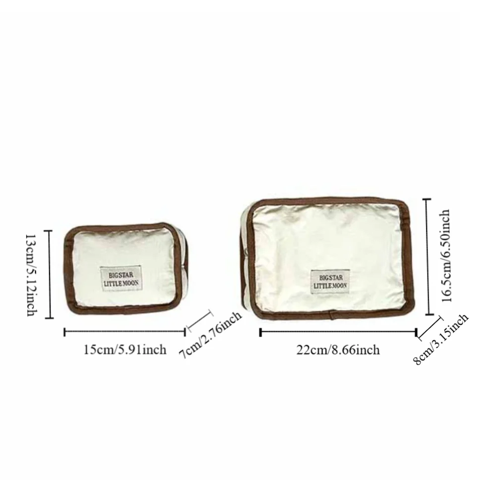 حقيبة مستحضرات التجميل المحمولة ذات الألوان المتباينة، محفظة على الطراز الكوري، محفظة نسائية للعملات المعدنية بلون سادة، حقيبة تخزين للمناديل الصحية #6