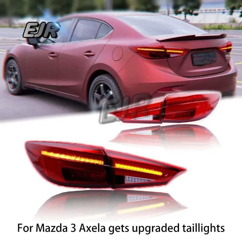 【2026】Suitable For Mazda 3 Axela Model Years 2014-2019, LED Flowing Light Turn Signal Taillights Modification Kit