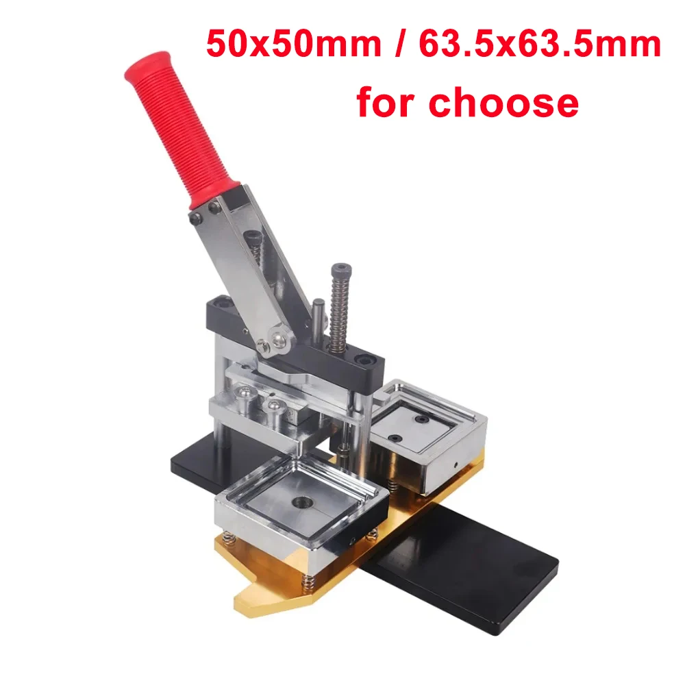 

Professional Square Refrigerator Badge Press Machine 50x50mm / 63.5x63.5mm Manual Fridge Magnet Making Machine