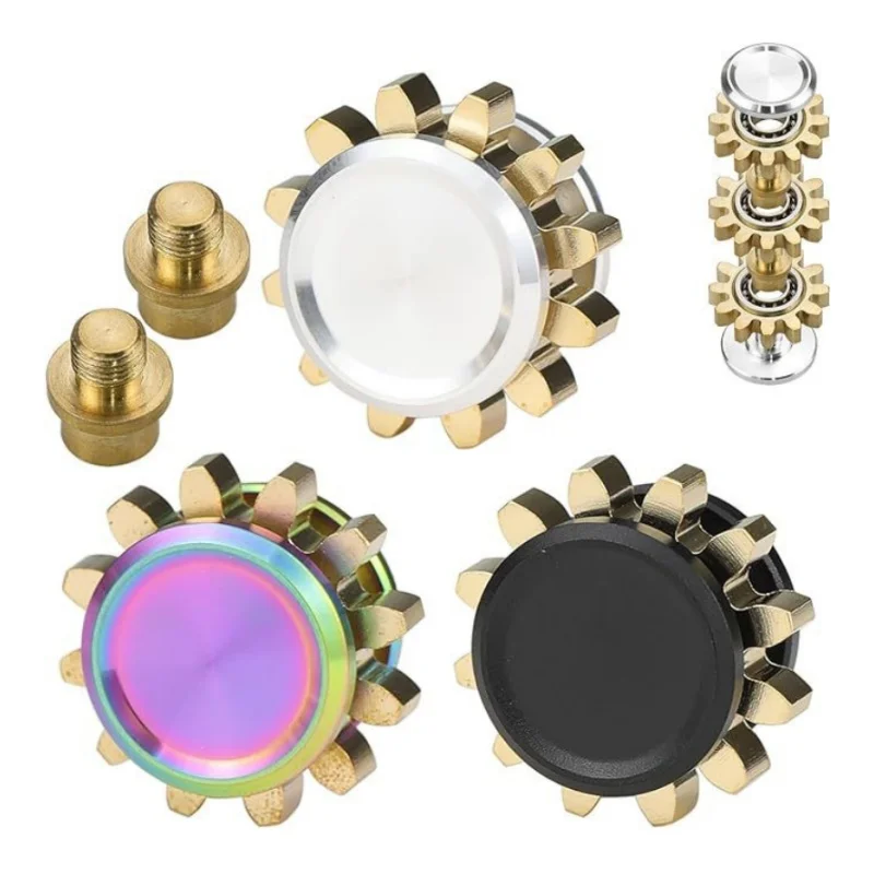 Fidget Spinner Mini Metal Gear Gyroscoop Speelgoed Antistress Draagbare Volwassenen Stress Reliever Autisme ADHD Kinderen Verjaardag Kerstcadeau