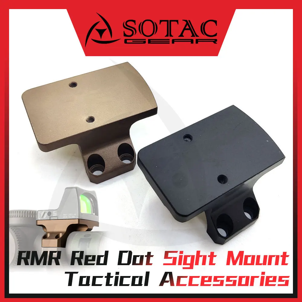 

SOTAC RMR Red Dot Sight Mount Plate Tactical Optic Sights Scope Mounting Base Weapon Accessories