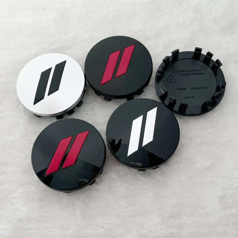 4pcs x 63mm Car Logo Wheel Center Hub Caps Rim Cover Emblem Sticker for Dodge Charger Challenger Hell Cat SRT for Chrysler 300C view 4