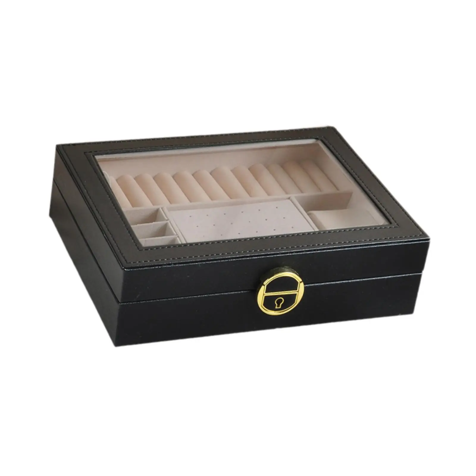 Jewelry Storage Display Box Multipurpose for Anniversary Gift Single Layer