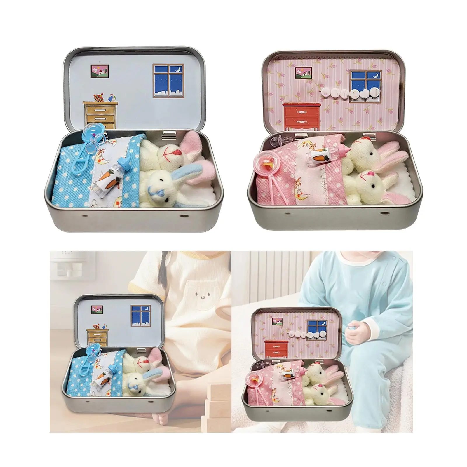 

Easter Pocket Bunny Toy Decorative Collectible Soft Party Supplies Kids Gift