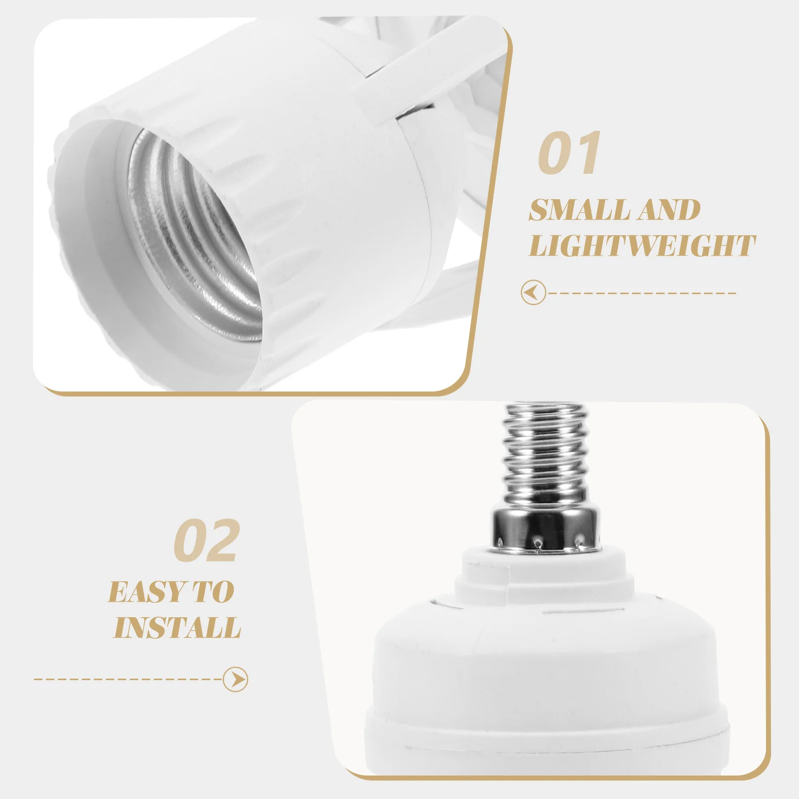 Induction Lamp Holder Bulb B22 To E27 E14 To E27 Smart Adapter LED Chandelier Smart Light Bulbs Human Sensor PC Motion Outlet