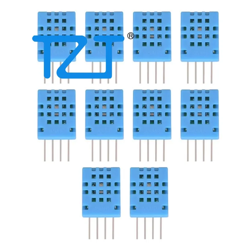 TZT 10 шт. ASAIR DHT11 Модули датчика температуры и влажности для -20 ℃   до +60 ℃   1-проводной цифровой выход 5~95%RH