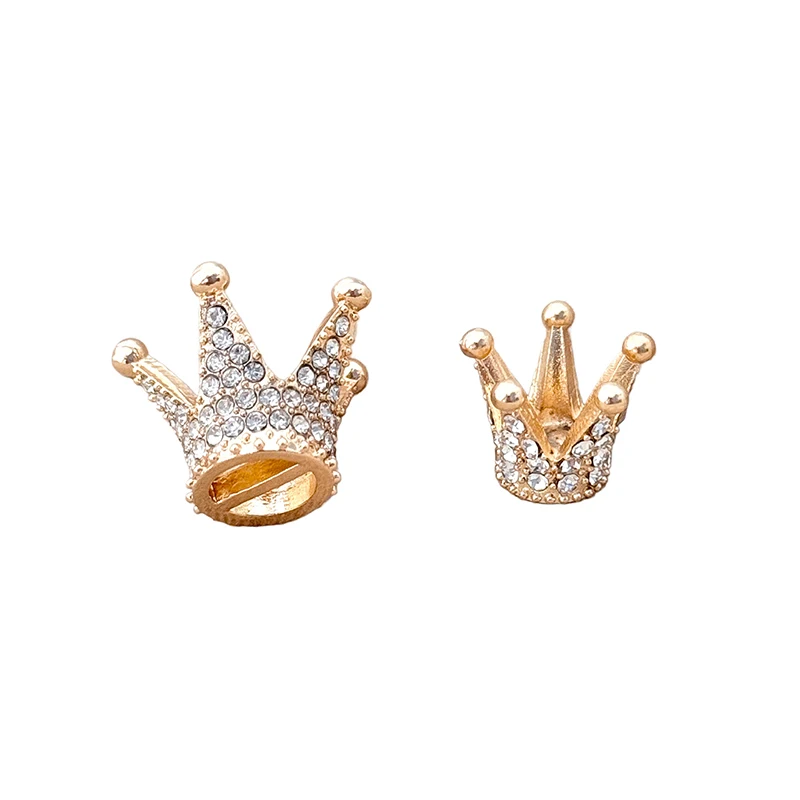 Casa delle bambole in miniatura oro mini lega corona strass principessa corona piccola tiara modello giocattoli accessori per casa delle bambole