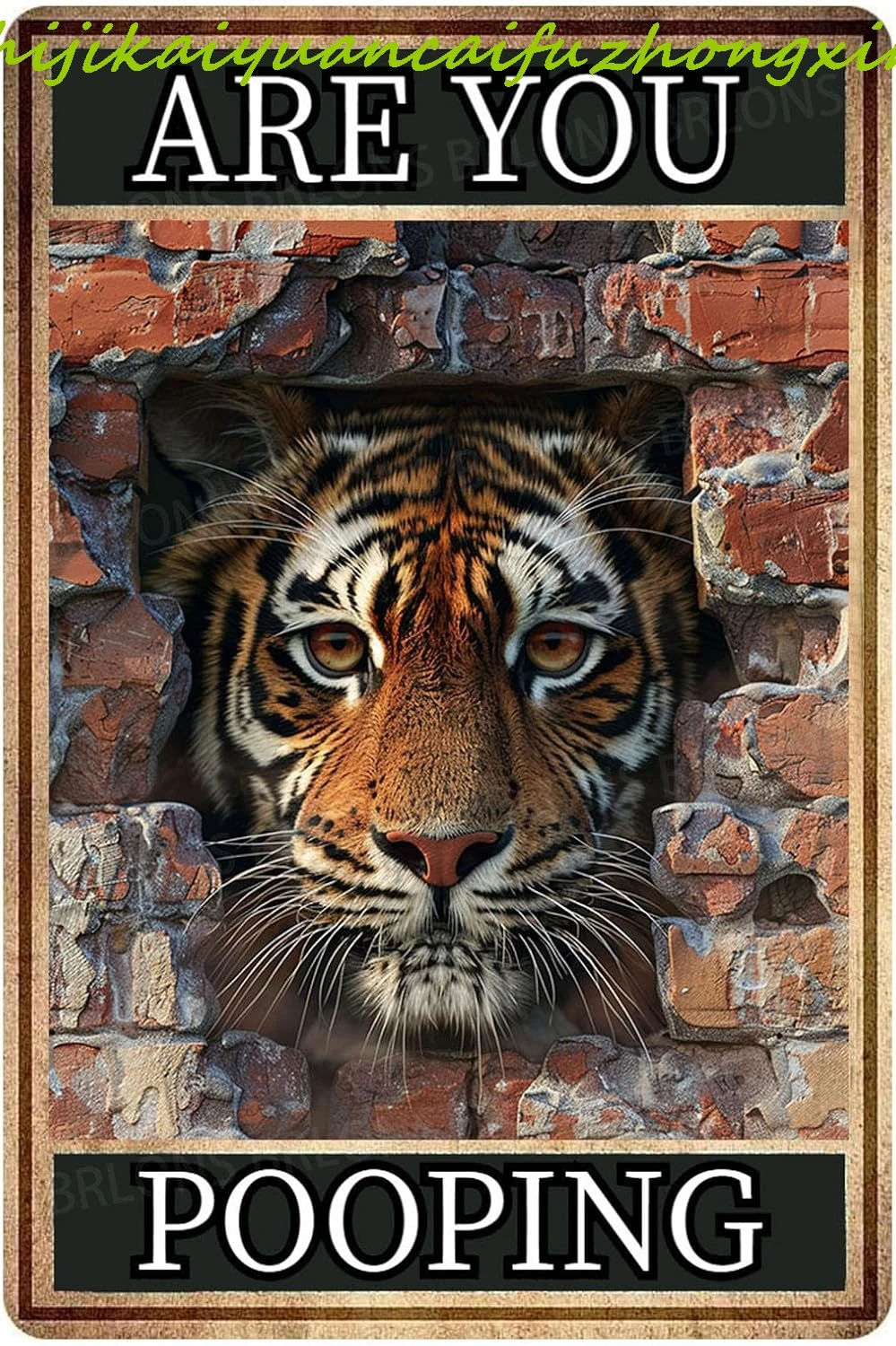 Metal Tin Sign Tige…