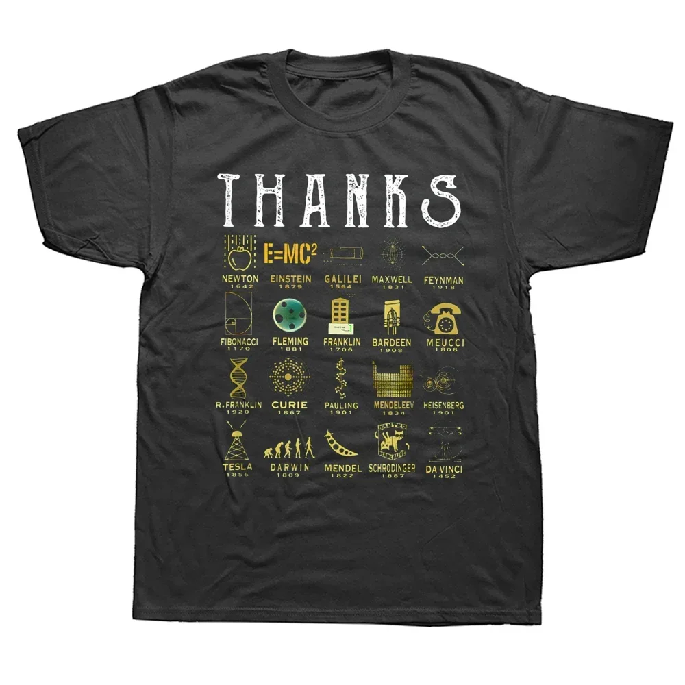 T-shirts à manches courtes pour enseignants et scientifiques : Merci à la Chimie, la Galaxie, les Mathématiques, la Physique, l'Astronomie, la Biologie – T-shirts amusants pour l'école et la science