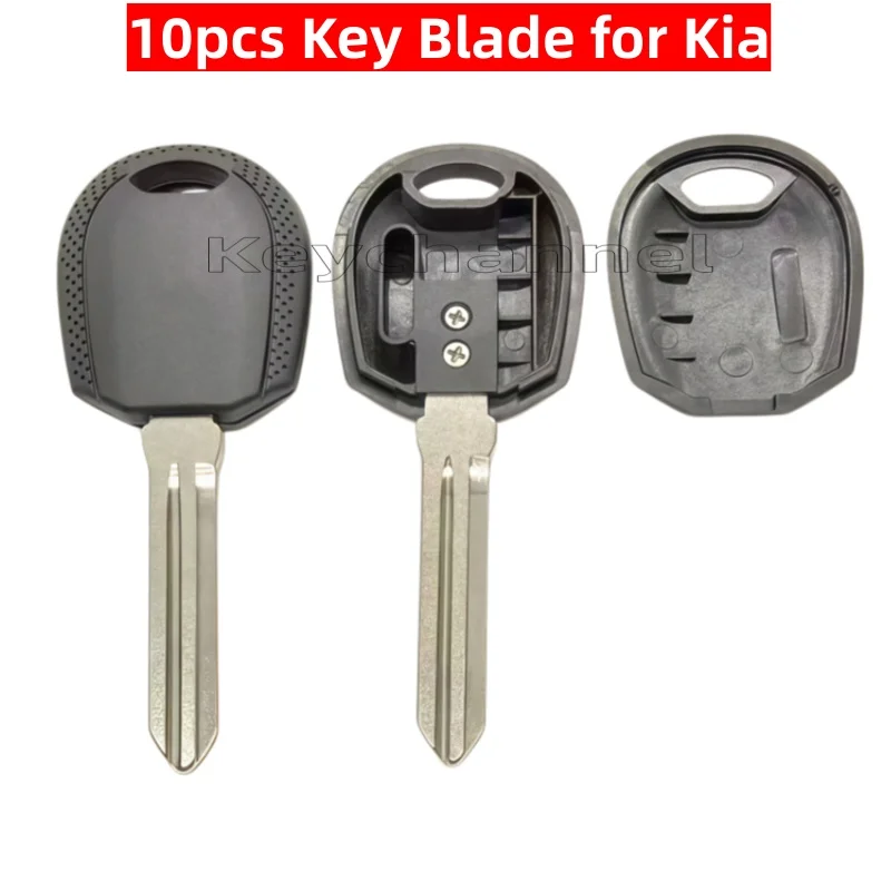 Keychannel 10pcs Non Transponder Car Key Shell Spare Chip Less Key With HYN14 Key Blade for KIA H1 Rondo Hyundai Elantra