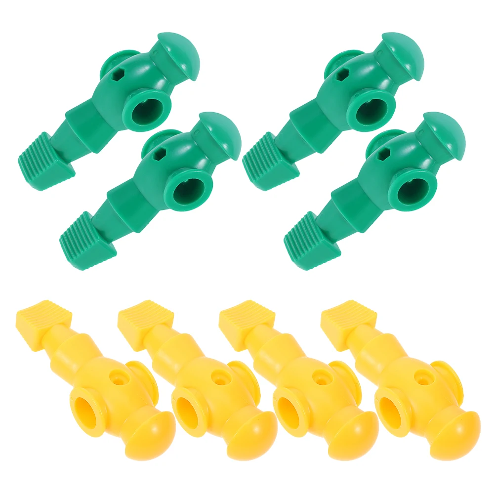 8 Pcs Foosball Table Accessories Replacement Soccer Players Durable Plastic Realistic Design Compatible Tables