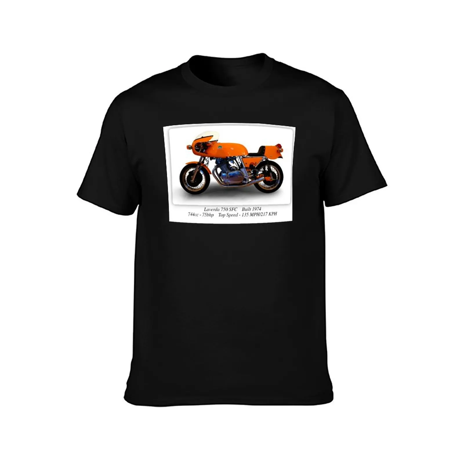 Laverda 750 SFC Motorcycle - A3 Print Poster on Photographic Paper T-Shirt Casual Pattern Print Tee Shirt T-Shirt