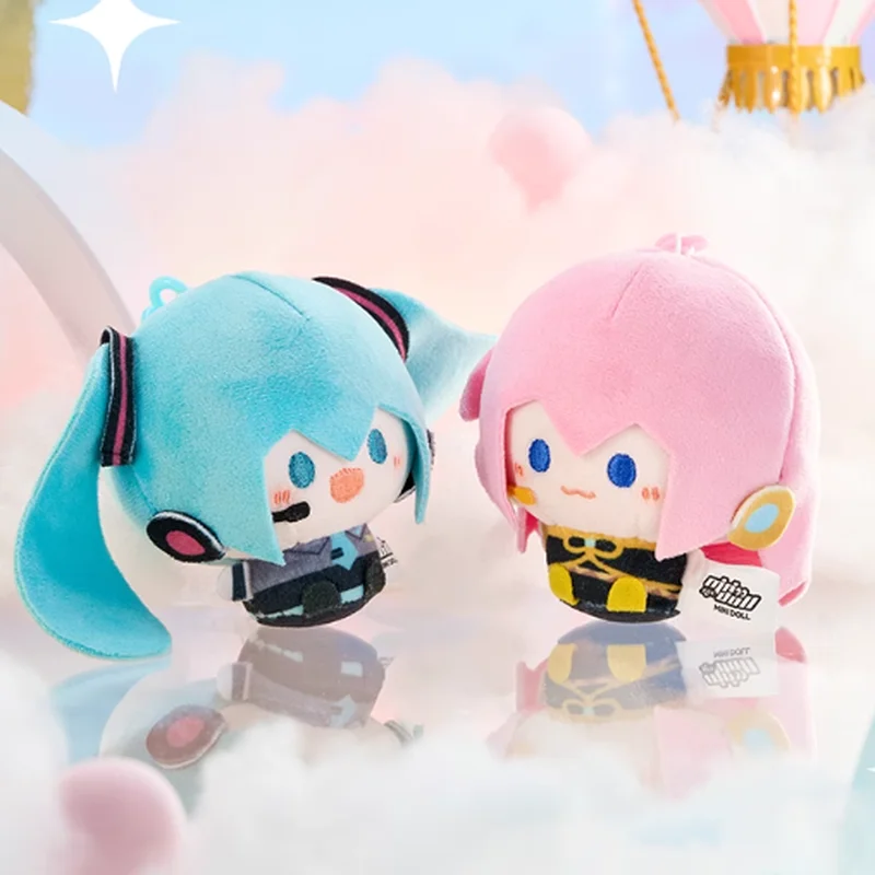 Minidoll Hatsune Miku Cotton Doll Plush Figure 8cm Sitting Official Backpack Pillow Gift Fufu Toy for Fans of Anime