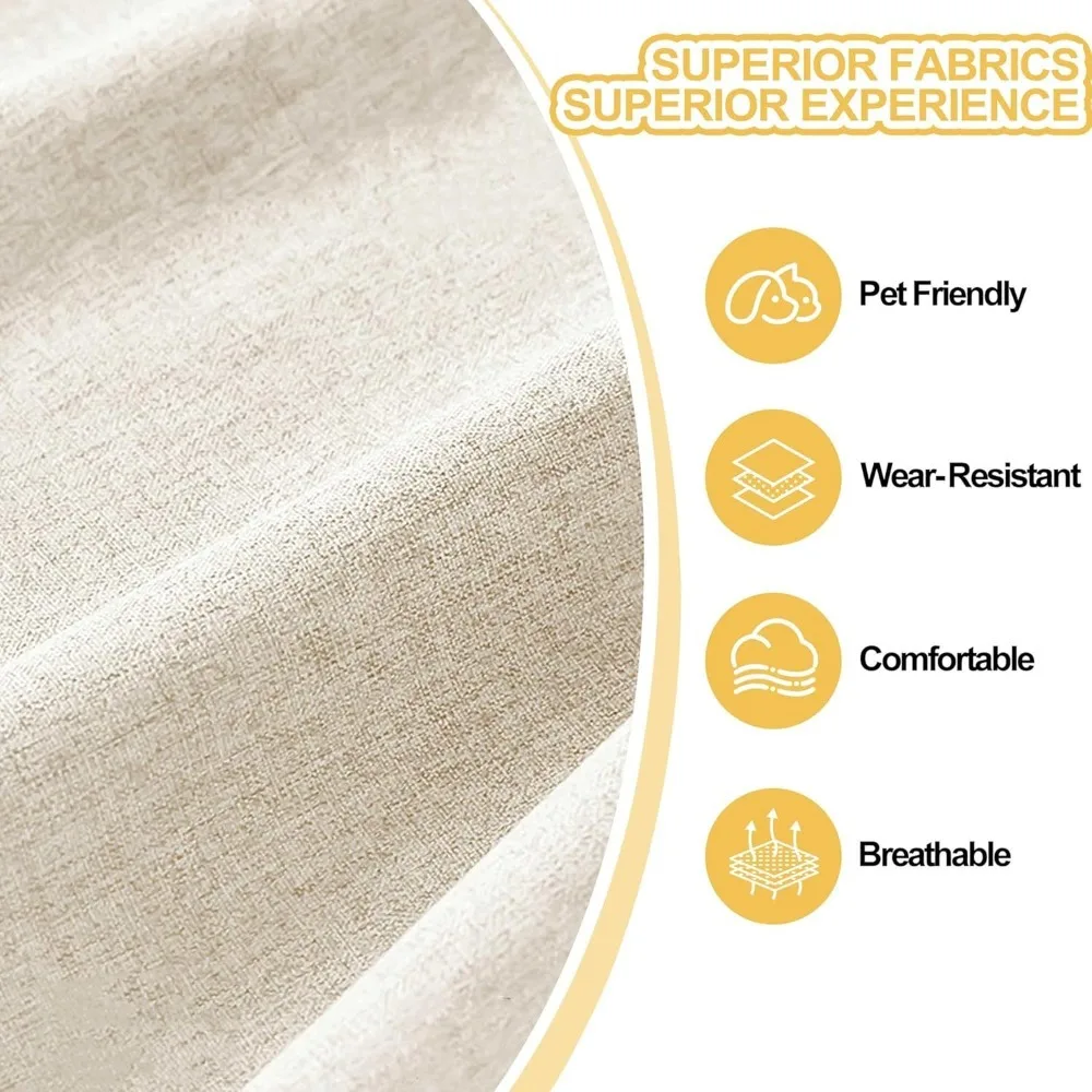 GarveeHome Sofá de 3 lugares de 80 polegadas com assentos extra profundos, sofá para sala de estar, sofá moderno e sofá com braços confortáveis e