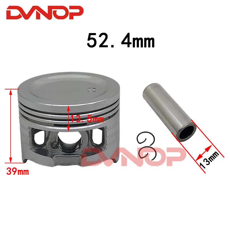 Motorcycle 52.4mm piston For ANF125 Innova WAVE BIZ 125 NF125 AFP125 BC125 NF AFP ANF 125 Top End Gasket Piston Ring