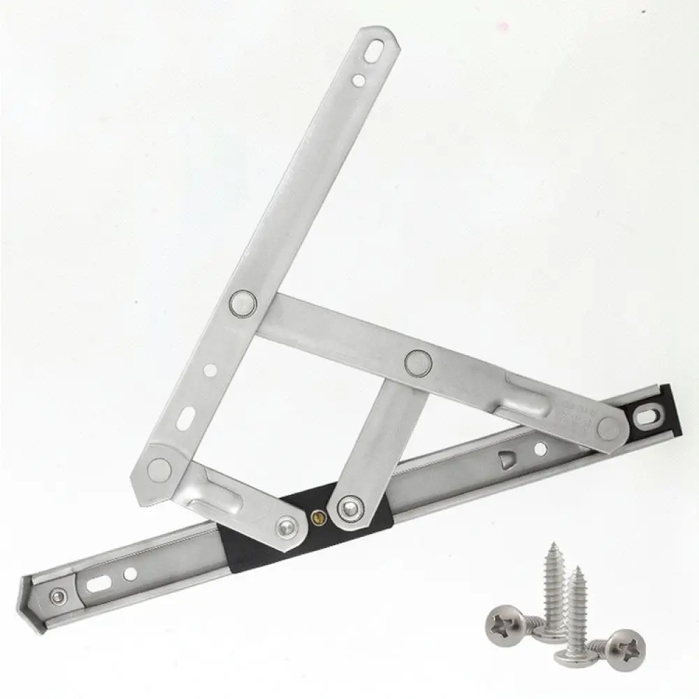 Adjustable Window Hinge Limiter Stainless Steel Casement Stay Four Bar Linkage Secure Positioning Accessory Hardware