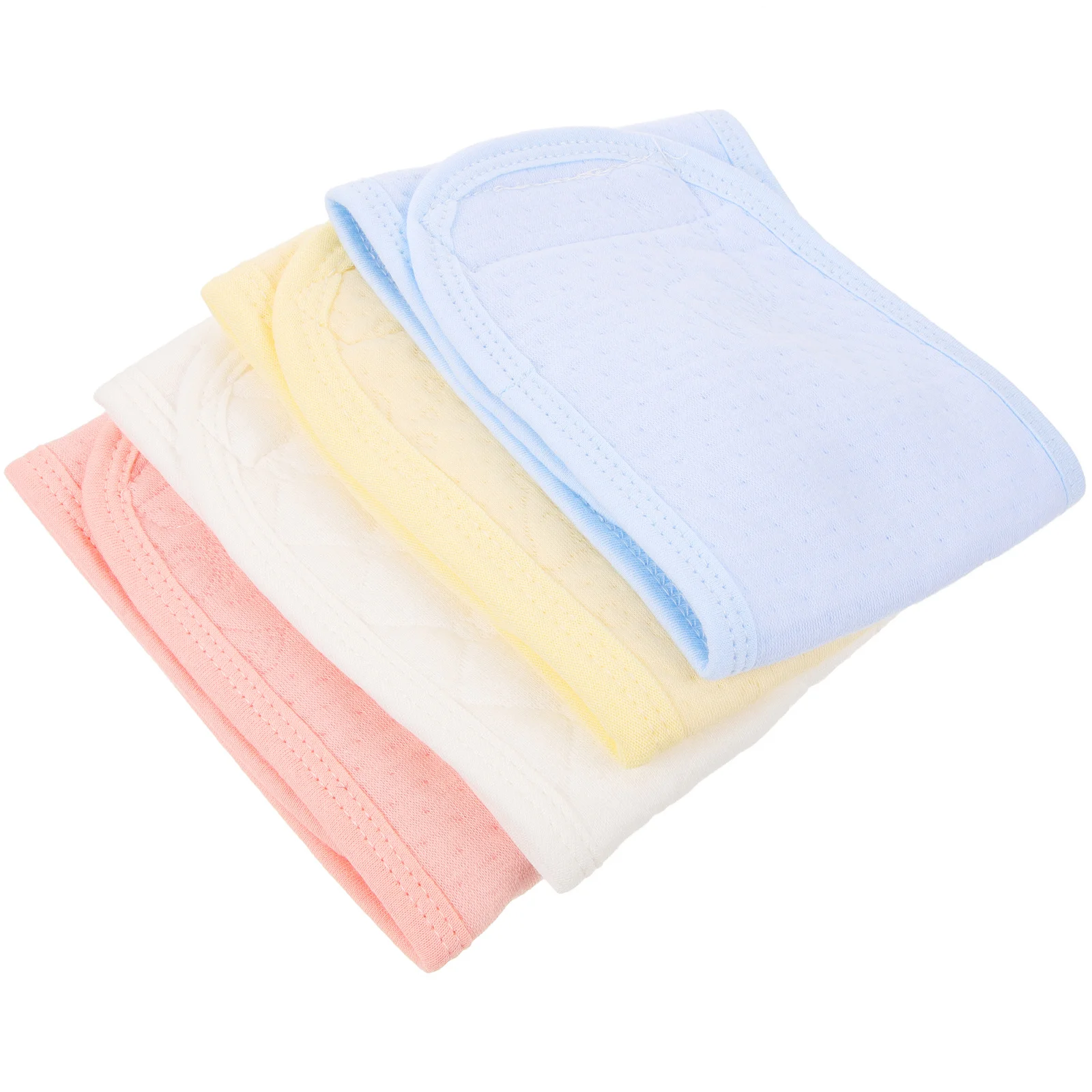 

4pcs Infant Belly Band Cotton Warmth Baby Belly Protector Reusable Newborn Navel Cord Wrap Portable Nursery Supply For Outdoor