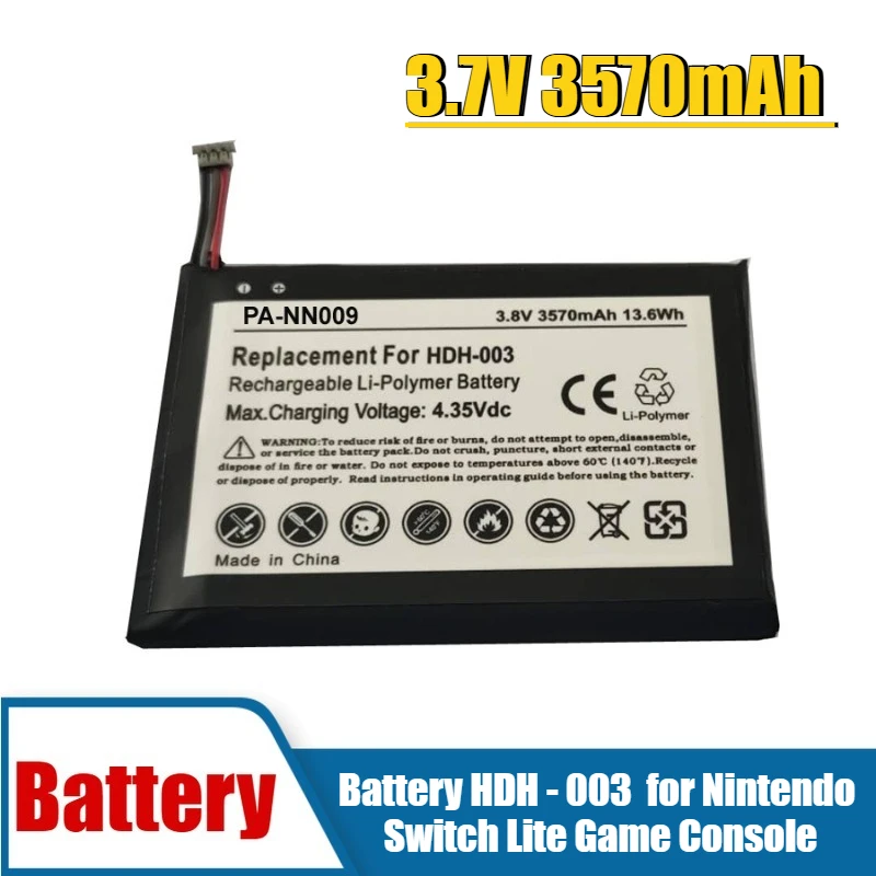 

3.7V 3570mAh Battery HDH - 003 Suitable for Nintendo Switch Lite Game Console