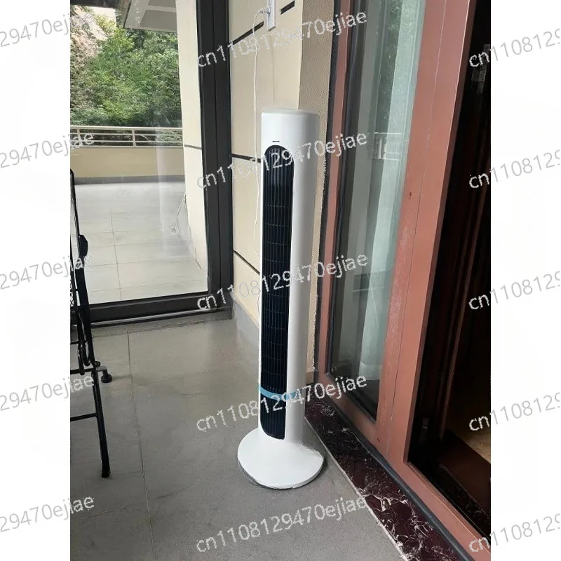 Silent Timed Bladeless Electric Tower Floor Fan Remote Control for Household Portable Air Conditioning Refrigeration