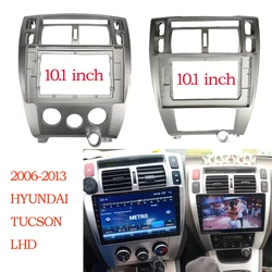 2 Din Car Frame Audio Fitting Adaptor Dash Trim Kits Facia Panel 10.1 Inch For HYUNDAI TUCSON 2006-2013 Radio Player