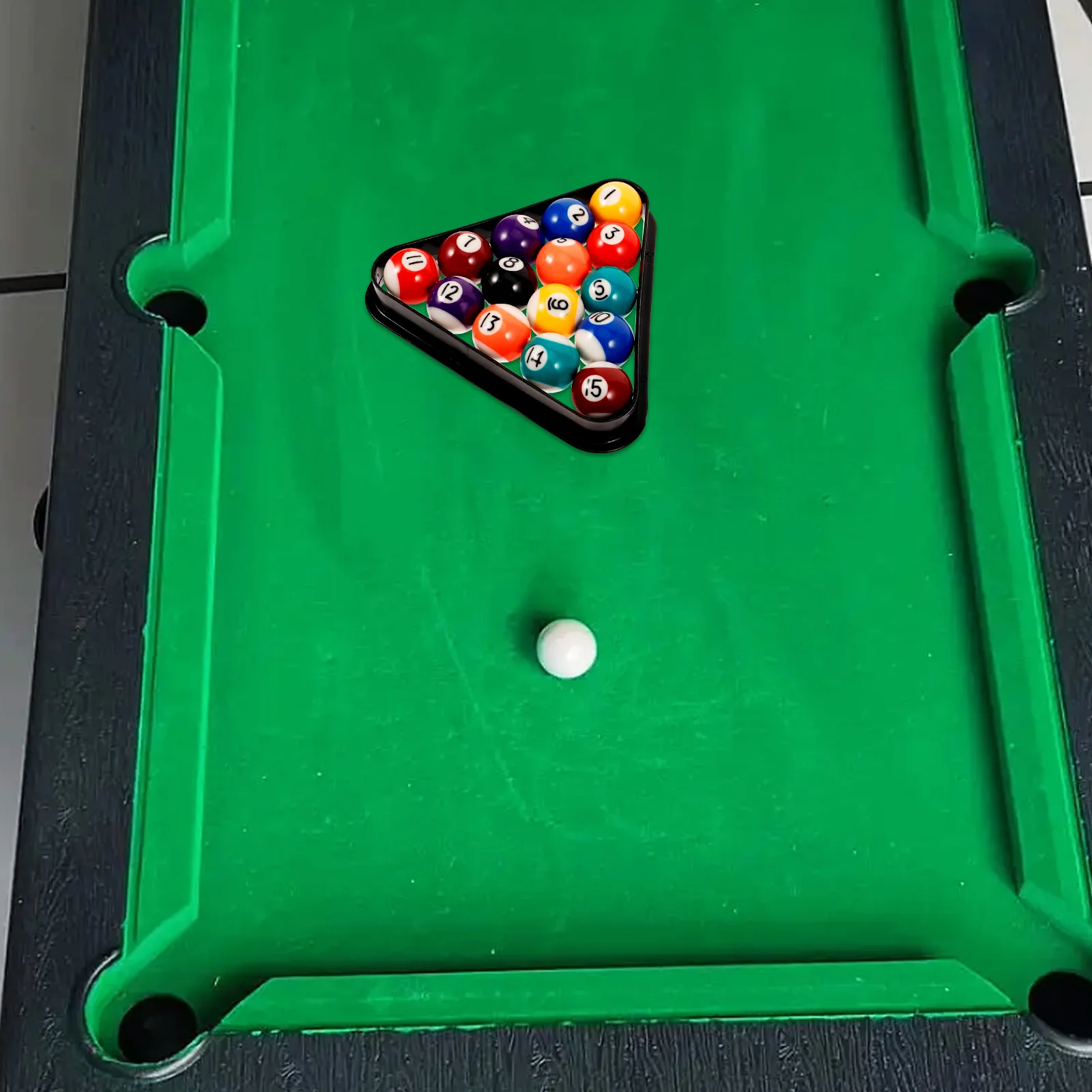 

1 комплект, 1 комплект полимерных пластиковых бильярдных шаров, сменный комплект мини-шариков для бильярдного стола, прочный для тренировок, семейных развлечений