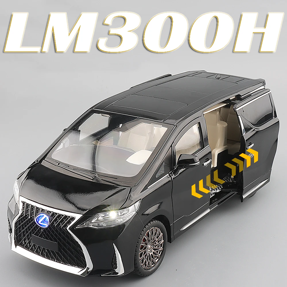 1:18 Große Größe LM300 LC300 Modell Spielzeugauto Legierung Diecast Sound Licht Zurückziehen Stoßdämpfung Exquisite Innen Auto Dekoration