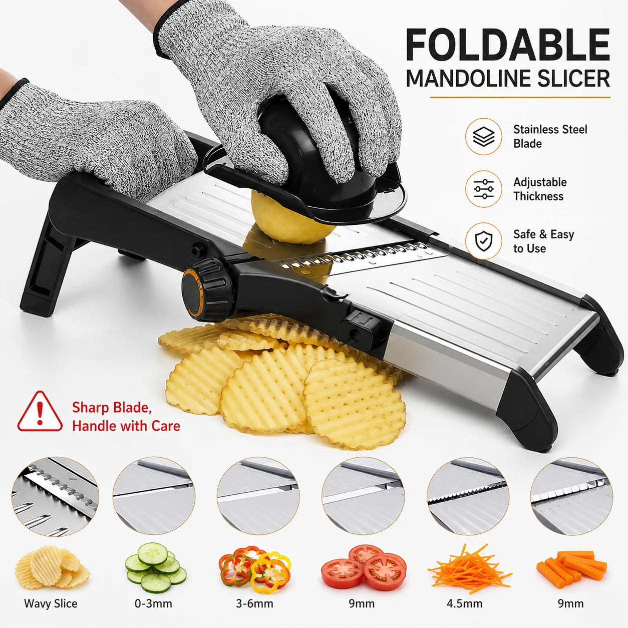 Edelstahl-Mandolinenschneider  – Meal Prep Potatoes Bewertung und Preis