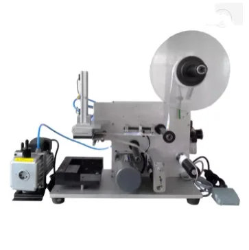 

SY-60 Semi Automatic Surface Label Applicator Flat Square Bottle Sticker Labeling Machine