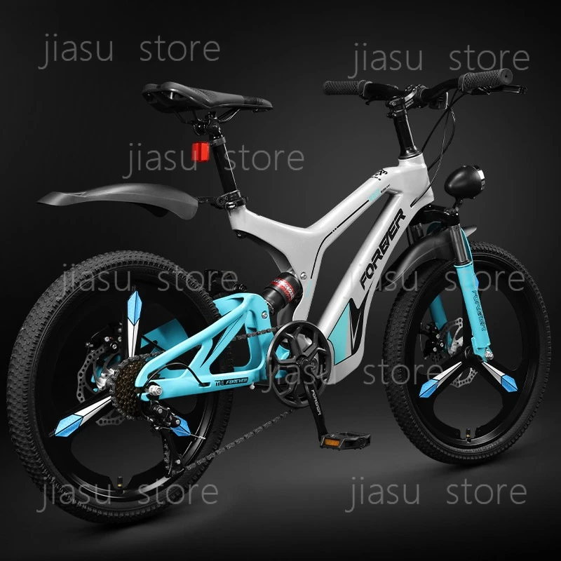 Teenager-Mountainbike aus Magnesiumlegierung mit Vollfederung und interner Kabelführung, Modell LY-C1