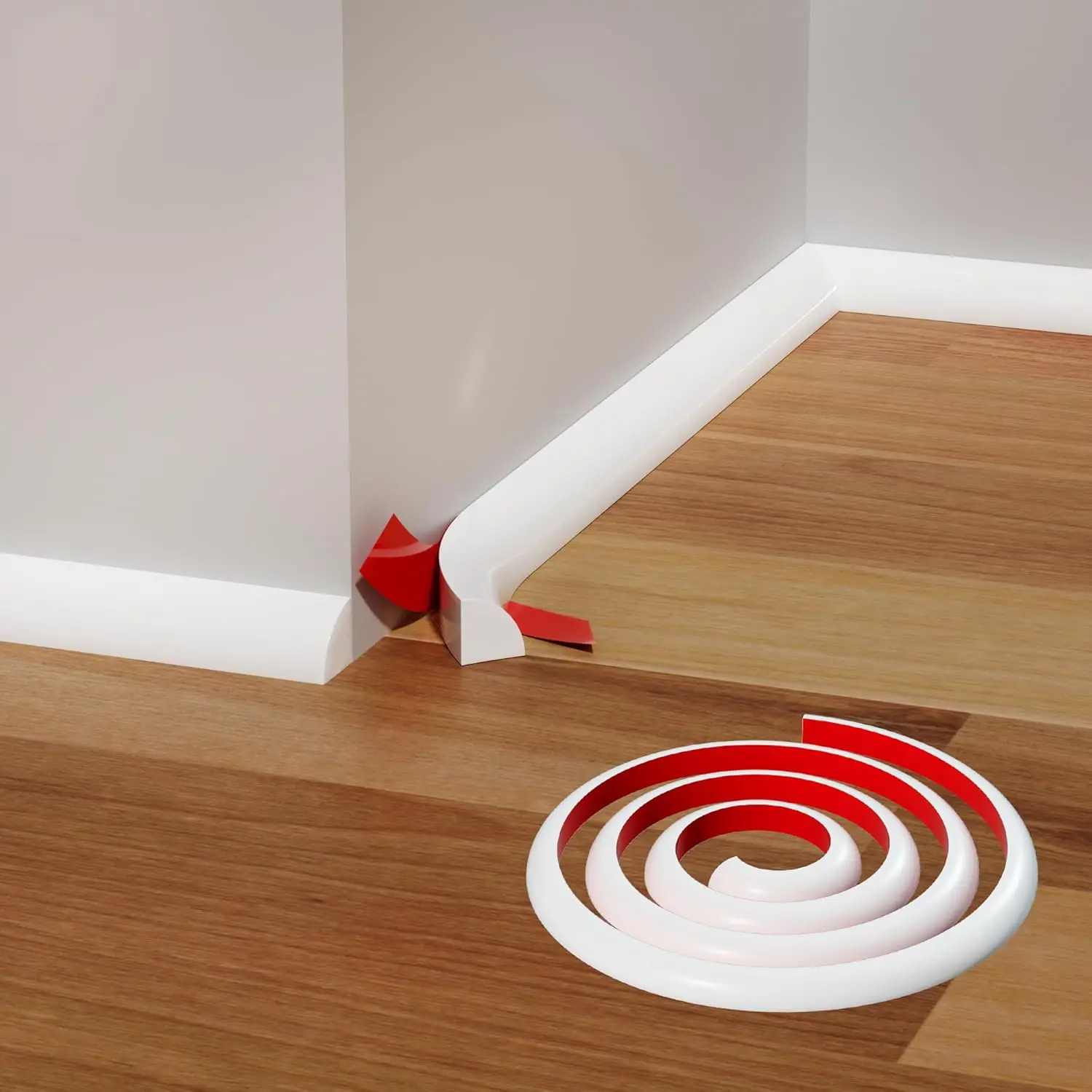 

1 шт. 100 см (39,37 дюйма) белый гибкий молдинг-профиль для стен и пола, резиновый кромочный профиль, изгибаемый