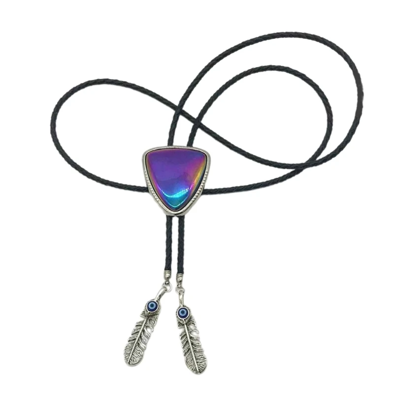 

Vintage Bolo Tie Women Men Unisex Elegant Leaf Pendant Bolo Tie Necktie Jewelry