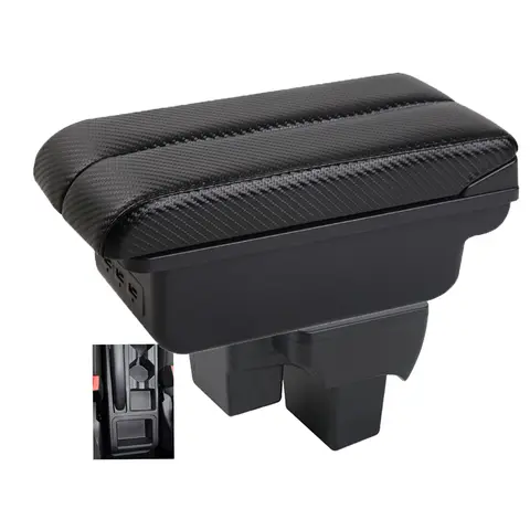 Car Armrest box VW Polo Nivus Novo Virtus central console storage case driver elbow support rest arm