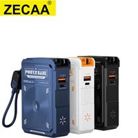 ZECAA Fast Charging 22.5W Magnetic Wireless Power Bank 10000mAh With AC Plug Bracket Build in Charging Cable Power Bank 10000mAh