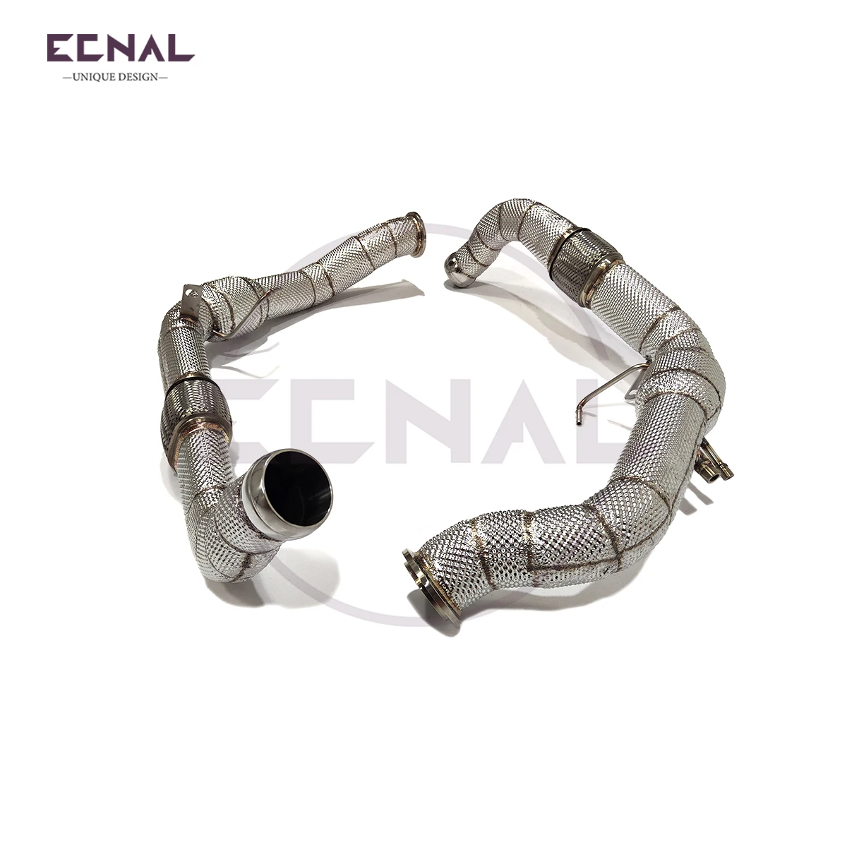 

Выхлопная система Ecnal для Bentley Continental GT V8 4.0T 2019-2023, передняя труба с теплозащитным экраном, спортивная выхлопная труба автомобиля