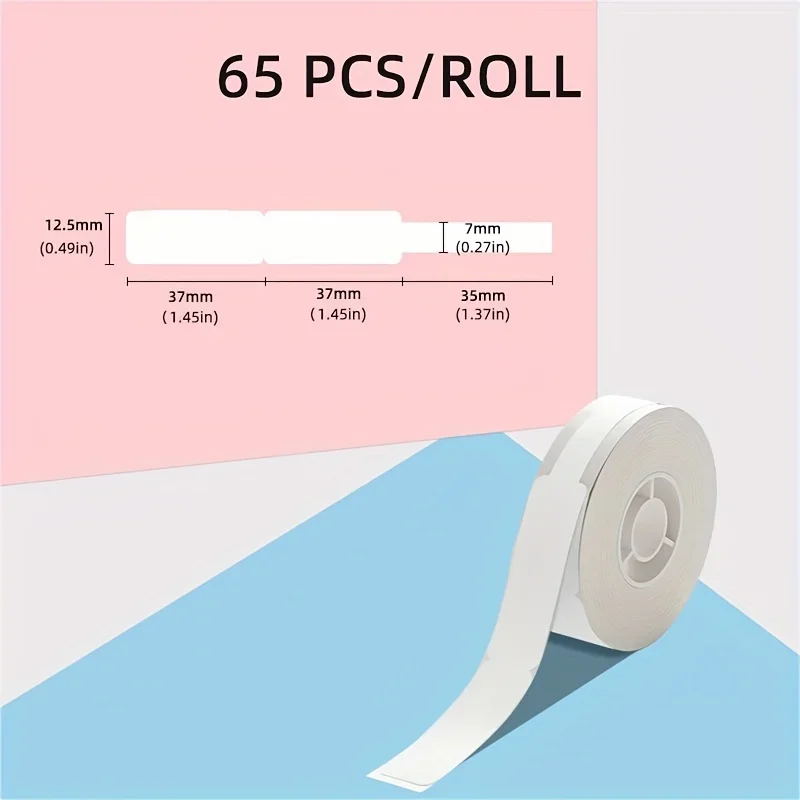 1Roll NIIMBOT D11/D110/D101 Cable Labels Waterproof Wire Cord Labels Tags Stickers Tear Resistant Flexible Markers Labels